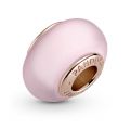 Σύμβολο 14K rose gold-plated, ροζ γυαλί murano