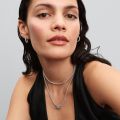 Choker ασ. 925 με διάφανη κυβική ζιρκόνια & κυλιόμενο κούμπωμα