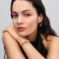 Σύμβολο με επίστρωση χρυσού 14Κ & κίτρινο τεχνητό μαργαριτάρι