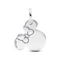 Κρεμαστό σύμβολο ασ. 925, χαρασσόμενο, Disney Minnie Mouse