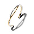 Ανοιχτό bangle ασ. 925 και επίστρωση χρυσού 14Κ