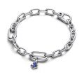 Κρεμαστό μίνι σύμβολο ασ. 925 με όψεις lapis lazuli, άγκυρα