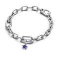 Κρεμαστό μίνι σύμβολο ασ. 925 με όψεις lapis lazuli, αστέρι