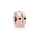 Κλιπ 14K rose gold-plated με κυβική ζιρκόνια