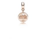 Κρεμαστό σύμβολο ESSENCE COLLECTION  με 14K rose gold-plated, δέντρο οικογένειας