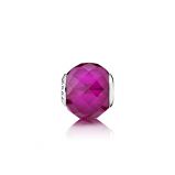 Σύμβολο ασ. 925 με faceted συνθετικό ρουμπίνι, Ευτυχία Essence C