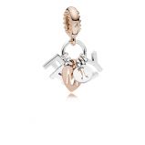 Κρεμαστό 14K rose gold-plated με κυβ. ζιρκόνια, οικογένεια