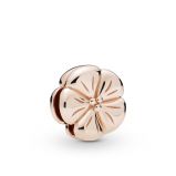 Κλιπ Pandora Reflexions, 14K rose gold-plated, λουλούδι