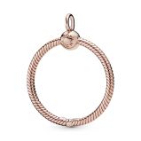 Κρεμαστό Ο 14K rose gold-plated, μεσαίο