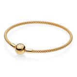 Βραχιόλι  με επίστρωση χρυσού 14Κ, πλέγμα