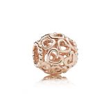 Σύμβολο καρδιές, 14K rose gold-plated