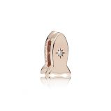 Κλιπ 14K rose gold-plated, PANDORA Reflexions, διαστημόπλοιο