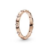 Δαχτυλίδι 14K rose gold-plated με κυβική ζιρκόνια