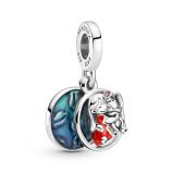 Κρεμαστό ασ. 925 με πολύχρωμο σμάλτο, Disney Lilo and Stitch