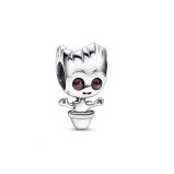 Σύμβολο ασ. 925 με καφέ κρύσταλλο, Marvel Baby Groot