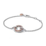 Βραχιόλι ασ. 925 με επίστρωση ροζ χρυσού 14Κ, Pandora Logo