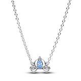 Κολιέ ασ. 925 με κυβική ζιρκόνια, Disney Cinderella, κολοκύθα