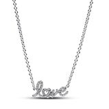 Κολιέ ασ. 925 & κυβική ζιρκόνια, "Love"
