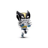 Σύμβολο ασ. 925 με μαύρο, κίτρινο & μπλε σμάλτο, Marvel Wolverine
