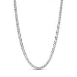 Choker ασ. 925 με διάφανη κυβική ζιρκόνια & κυλιόμενο κούμπωμα