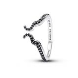 Δαχτυλίδι ασ. 925 με μαύρο κρύσταλλο, Disney Maleficent