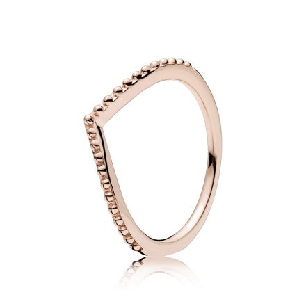 Δαχτυλίδι, wishbone 14K rose gold-plated