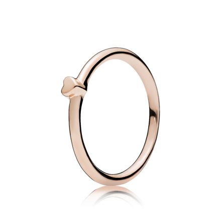 Δαχτυλίδι 14K rose gold-plated, καρδιά