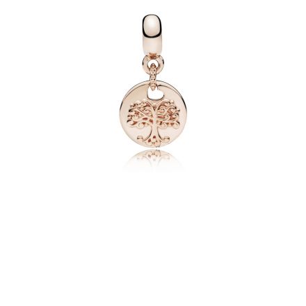 Κρεμαστό σύμβολο ESSENCE COLLECTION  με 14K rose gold-plated, δέντρο οικογένειας