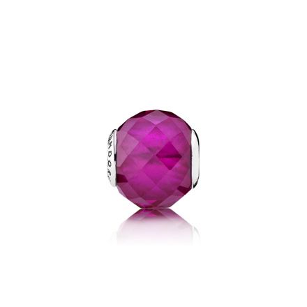 Σύμβολο ασ. 925 με faceted συνθετικό ρουμπίνι, Ευτυχία Essence C