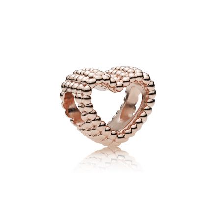 Σύμβολο 14K rose gold-plated, καρδιά με φυσαλίδες