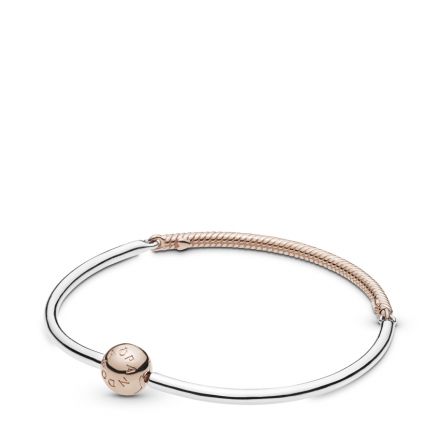 Βραχιόλι 14K rose gold-plated & ασ. 925