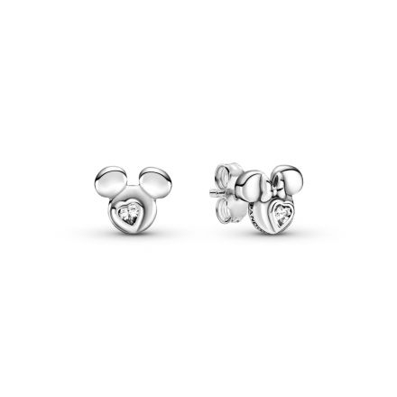 Σκουλαρίκια ασ. 925 με κυβ. ζιρκόνια, Disney Mickey and Minnie