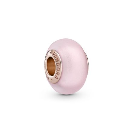 Σύμβολο 14K rose gold-plated, ροζ γυαλί murano