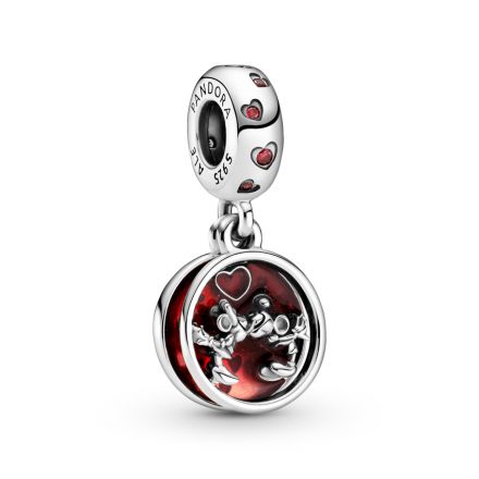 Κρεμαστό ασ. 925 με κυβ. ζιρκόνια & σμάλτο, Disney Mickey and Minnie