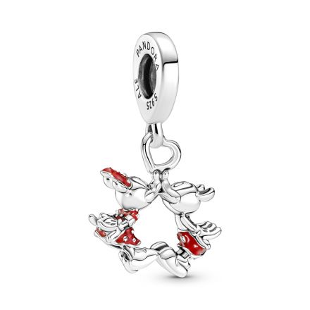 Κρεμαστό ασ. 925 με σμάλτο, Disney Minnie and Mickey Mouse, φιλί