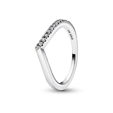 Δαχτυλίδι ασ. 925 με κυβ. ζιρκόνια, wishbone