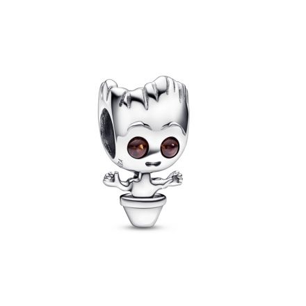 Σύμβολο ασ. 925 με καφέ κρύσταλλο, Marvel Baby Groot