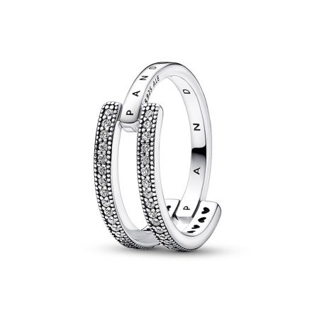 Δαχτυλίδι ασ. 925 με κυβική ζιρκόνια, Pandora Logo