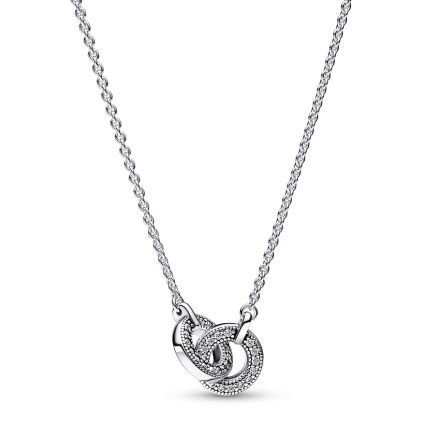 Κολιέ ασ. 925 και κυβική ζιρκόνια, Pandora Logo