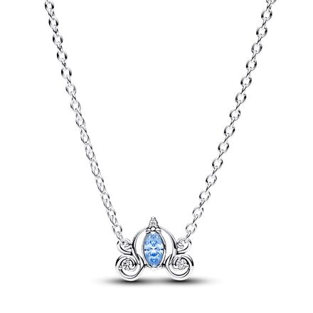 Κολιέ ασ. 925 με κυβική ζιρκόνια, Disney Cinderella, κολοκύθα