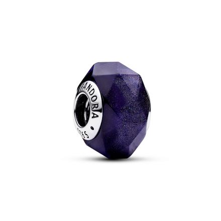 Σύμβολο ασ. 925 με faceted μπλε γυαλί μουράνο & αβεντουρίνη