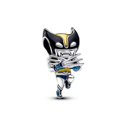 Σύμβολο ασ. 925 με μαύρο, κίτρινο & μπλε σμάλτο, Marvel Wolverine