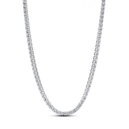 Choker ασ. 925 με διάφανη κυβική ζιρκόνια & κυλιόμενο κούμπωμα