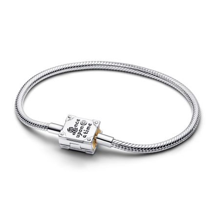 Βραχιόλι ασ. 925 και επίστρωση χρυσού 14Κ με 0.012 ct TW G-I VS+ round brilliant very good cut lab-grown diamond, Disney Princes