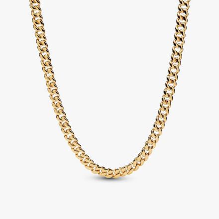 Αλυσίδα λαιμού με επίστρωση χρυσού 14Κ, Cuban chain